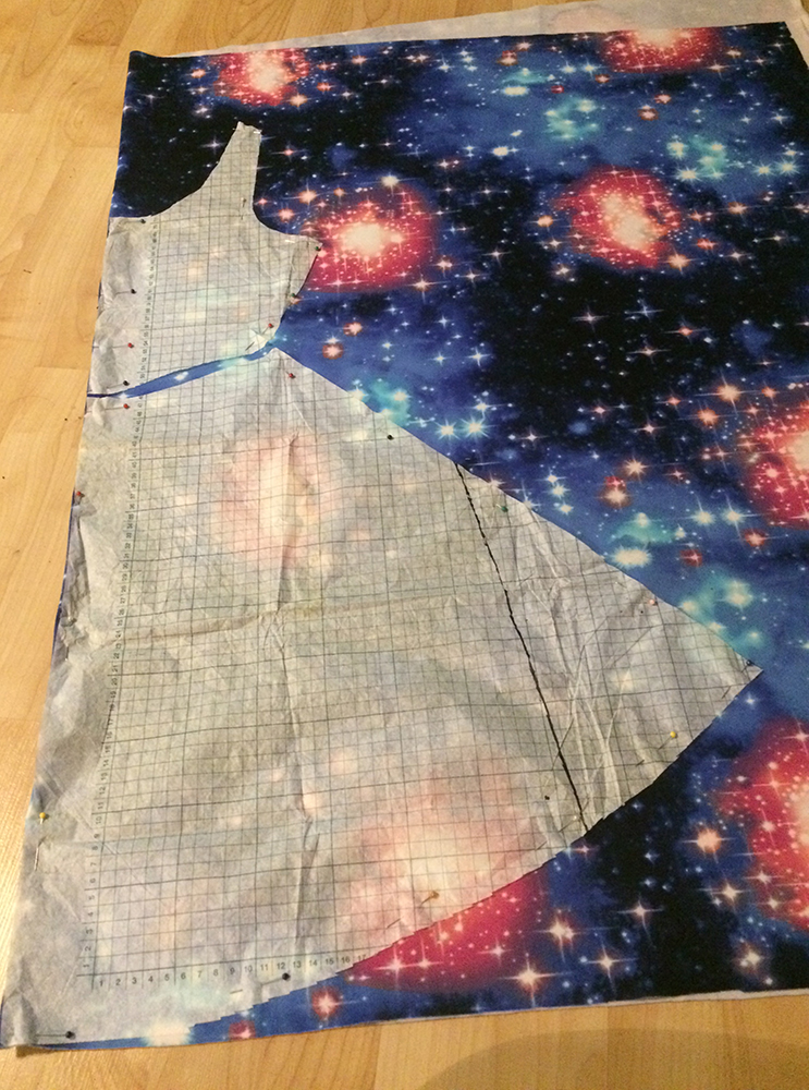 galaxy dress pattern