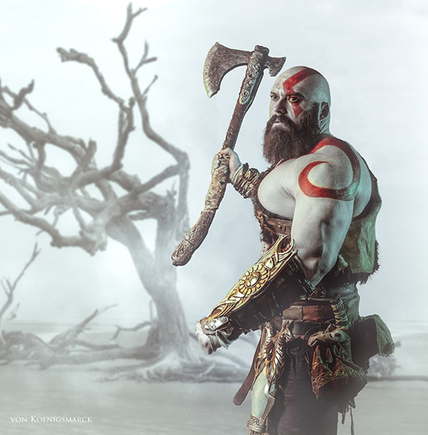 Kratos Cosplay Kes Cosplay God of War Leviathan Axe